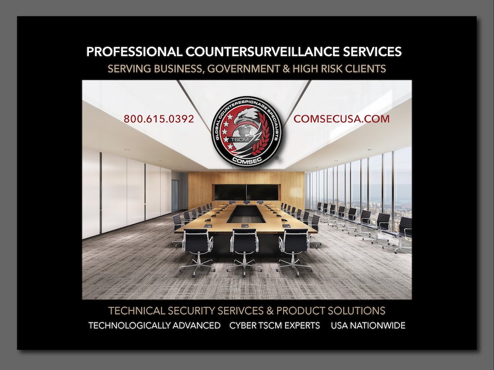 Have You Considered Periodic Corporate TSCM Bug Sweeps To Reduce Your Risk of Electronic Surveillance Exposure? Learn How ComSec LLC's Services Can Help:  dld.bz/fkvxW #business #businesssecurity #riskmanagement #surveillance #ElectronicPrivacy #securitymanagement