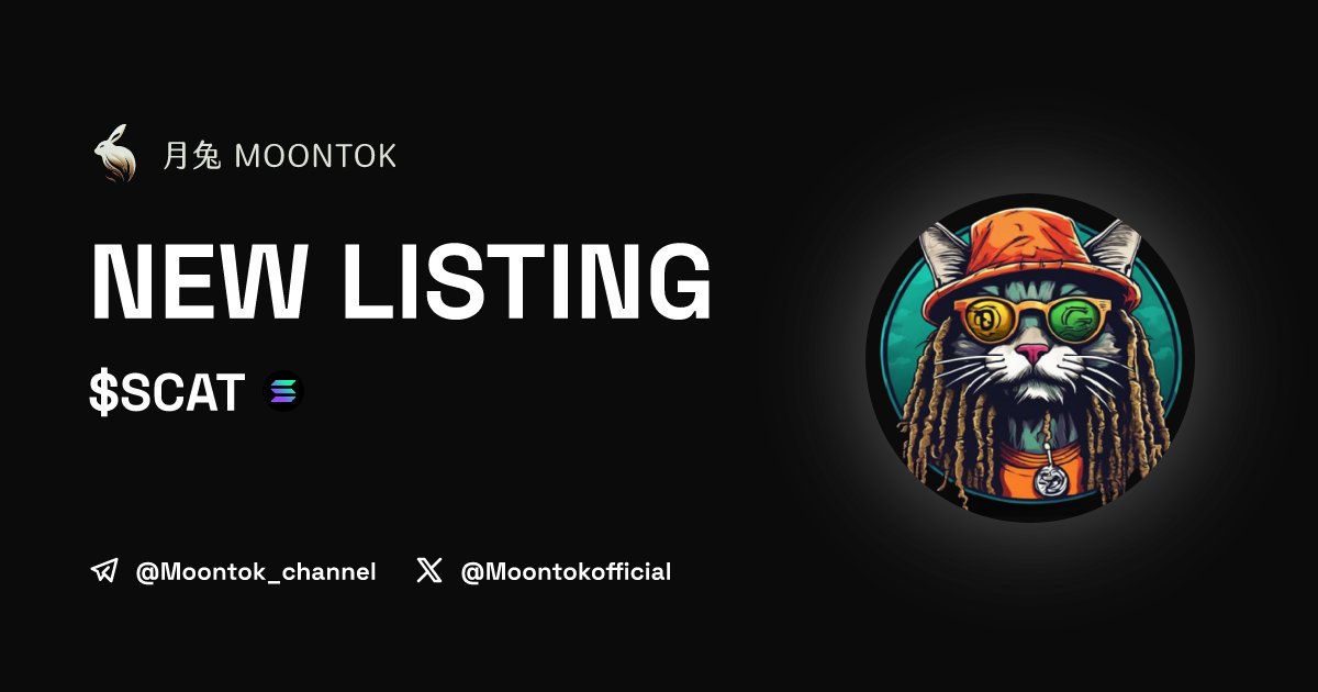 ⚡ 月兔雷霆 - Moontok Xpress

SnoopCat ($SCAT)
moontok.io/coins/snoopcat

6xhg6MVeJ72avWjSPgp948qc2SZvWHd4SzrA4FAUhJyX

LIQ: $3,700 | MC: $19,093

#altcoin #memecoins @SnoopCatOnSol @moontokofficial