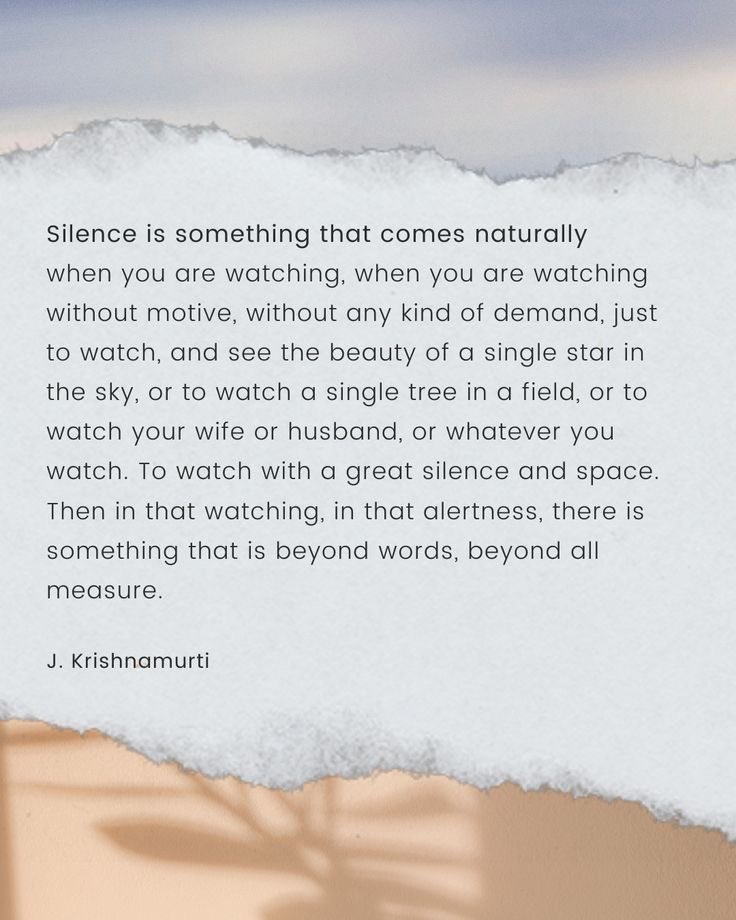 A few words from Krishnamurti on #WorldMeditationDay