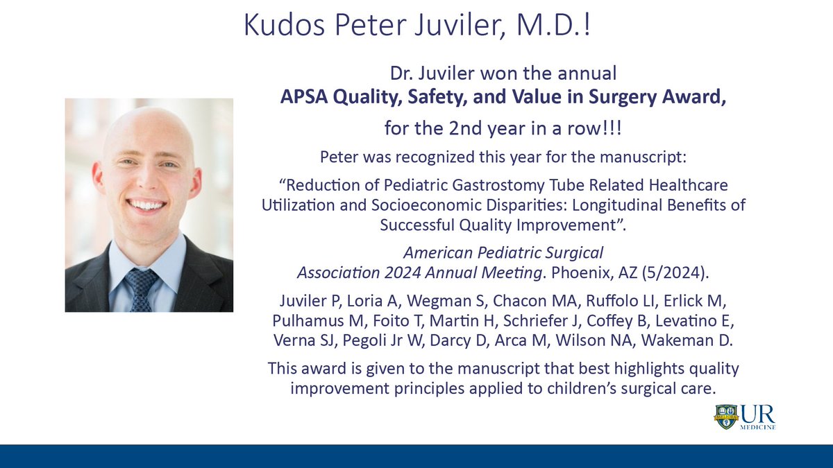 URMC Department of Surgery (@urochestersurg) on Twitter photo Fabulous work Peter Juviler, MD <a href="/PJuviler/">Peter Juviler</a>! 2nd year in a row winner of the APSA Quality, Safety, and Value in Surgery Award! <a href="/APSASurgeons/">APSA Surgeons</a> <a href="/UR_Med/">UR Medicine</a> <a href="/URochester_SMD/">URochester SMD</a> <a href="/URMCSurgery/">URMC Surgery Residents</a> <a href="/DerekWakemanMD/">Derek Wakeman</a> <a href="/docwilson13/">Nicole Wilson</a> <a href="/babesrjn/">Marjorie Arca</a> <a href="/apl2018/">Anthony Loria</a> <a href="/MiraChacon1/">Miranda Chacon</a> <a href="/EclipseLabAtUR/">Wilson Eclipse Lab at UR</a> Fabulous work Peter Juviler, MD <a href="/PJuviler/">Peter Juviler</a>! 2nd year in a row winner of the APSA Quality, Safety, and Value in Surgery Award! <a href="/APSASurgeons/">APSA Surgeons</a> <a href="/UR_Med/">UR Medicine</a> <a href="/URochester_SMD/">URochester SMD</a> <a href="/URMCSurgery/">URMC Surgery Residents</a> <a href="/DerekWakemanMD/">Derek Wakeman</a> <a href="/docwilson13/">Nicole Wilson</a> <a href="/babesrjn/">Marjorie Arca</a> <a href="/apl2018/">Anthony Loria</a> <a href="/MiraChacon1/">Miranda Chacon</a> <a href="/EclipseLabAtUR/">Wilson Eclipse Lab at UR</a>