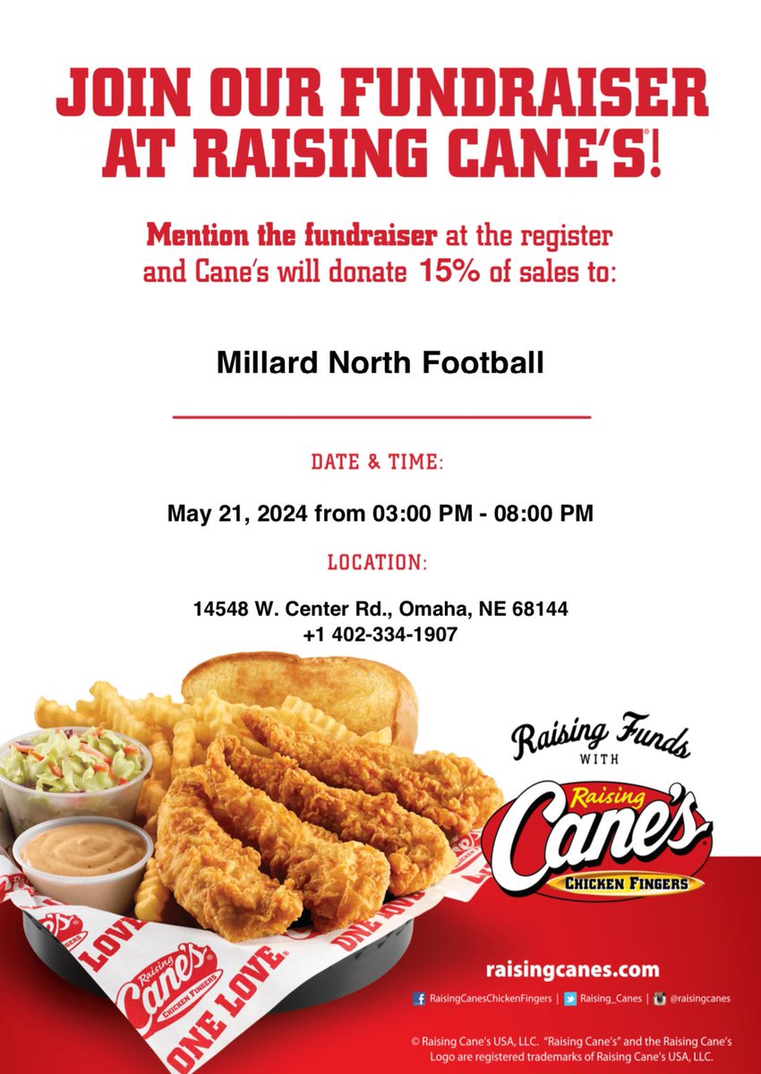 After all this weather lately, might be nice to grab dinner <a href="/raisingcanes/">Raising Cane's</a> 144th &amp; Center before heading home TODAY! Mention MN⚡️FB #CodeBlue