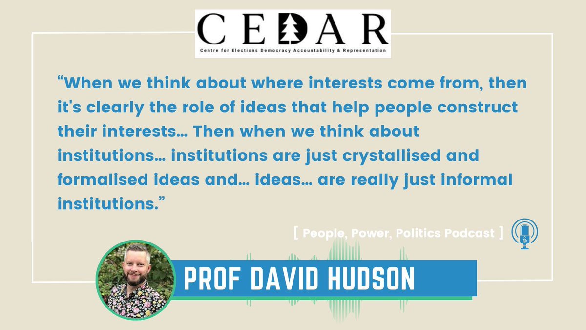 ❓What are the '3-Is' and how can they help us understand the politics of development? 

Find out more by tuning into the latest #PeoplePowerPolitics episode featuring <a href="/profdavidhudson/">David Hudson</a> <a href="/cl_mcloughlin/">Dr. Claire Mcloughlin</a> &amp; <a href="/Fromagehomme/">Nic Cheeseman</a>👇 

Available on all major podcast streaming platforms!