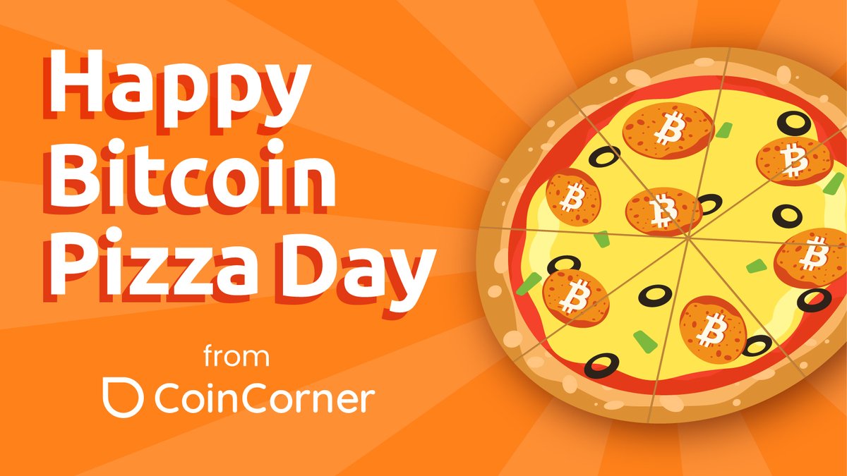 Happy #BitcoinPizzaDay 🍕 Bitcoin Pizza Day is a day celebrated in the # Bitcoin community that marks the first real-world transaction using bitcoin.  Held annually on 22nd May, it commemorates the day when