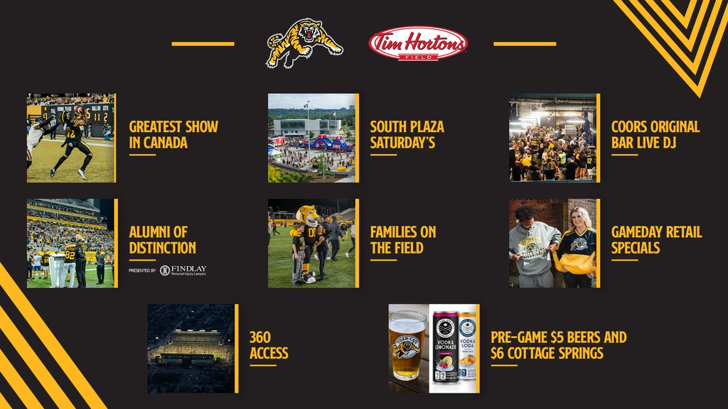 Step into the game day excitement at Tim Hortons Field 🏟️ Our unique events and activities make #HamOnt game days unforgettable. Get your tickets now and join the fun this season! 🎟️ | ticats.ca/tickets #HamiltonProud