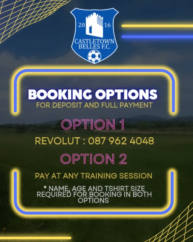 Camp Belle is back for 2024...and we've gone BIGGER ..Extra Days, Extra hours per day and more fun

This camp is not just for members of the club, it's opened to all players born 2008-2018

Plans for camp days will be announced closer to the time
#CmonTheBelles #GirlsSoccer