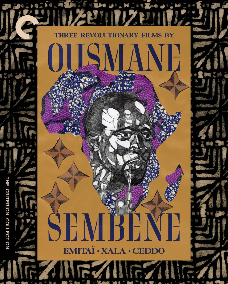 Criterion's tweet image. Our amazing new box set, THREE REVOLUTIONARY FILMS BY OUSMANE SEMBÈNE, has entered the collection! 💛 bit.ly/44OC8pb