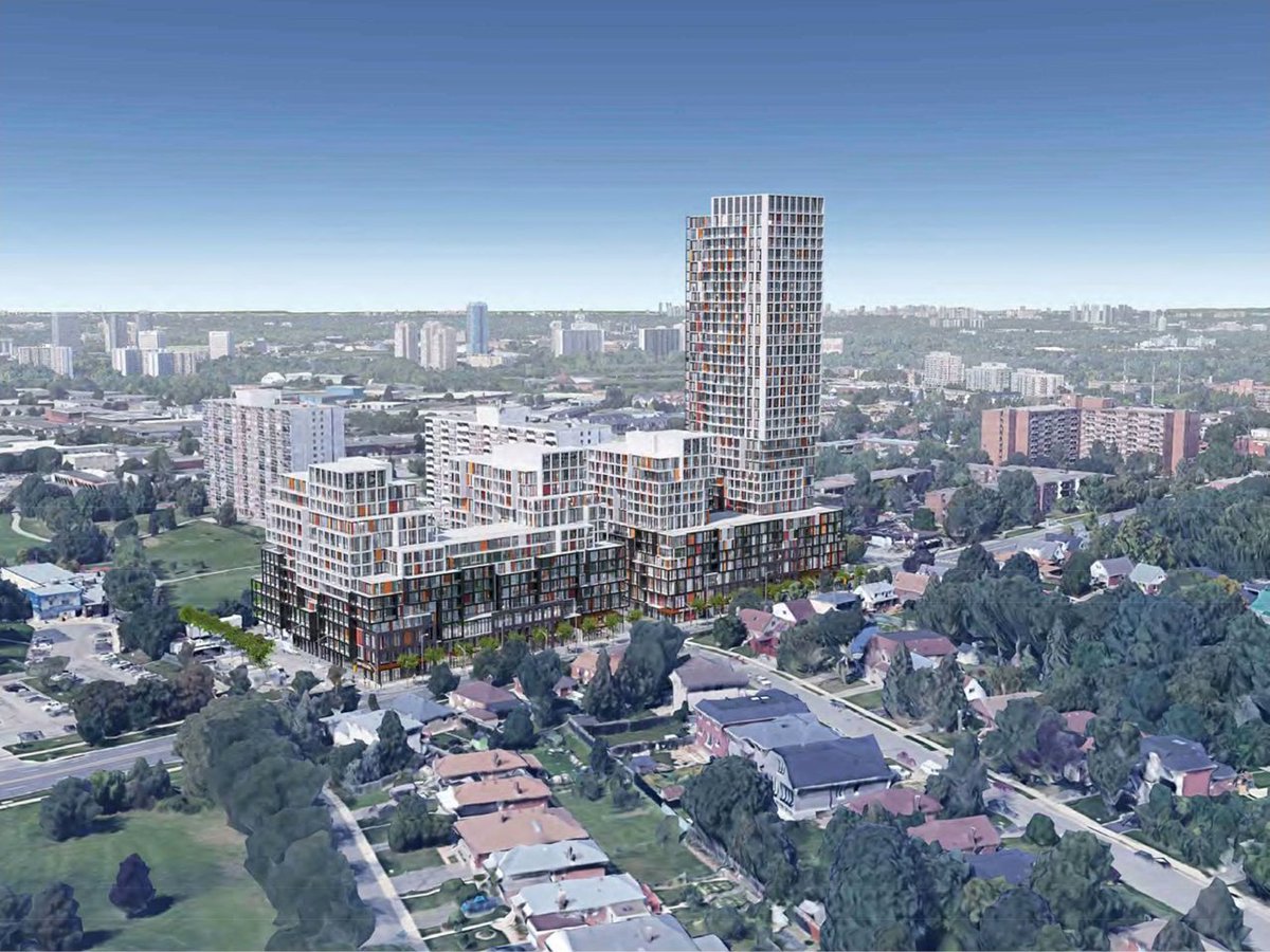 Today's #FeatureProject is 1400 Victoria Park from Leader Lane Developments. This mixed-use, multi-tower #development is set to rise in #Toronto's Parma Court neighbourhood. #condos #realestate #housing urbantoronto.ca/database/proje…