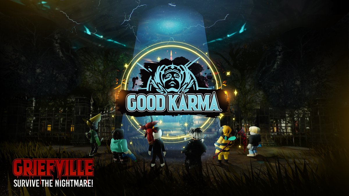 Griefville's tweet photo. 😇Want Good Karma IRL? Join the Discord and chat in the server to get an EXCLUSIVE Good Karma role! 3 new members announced each month, so join now and jump into the conversation! 😇
*more information in the Discord server!
https://t.co/4t45i7ZfWi 

#Roblox #Griefville #GoodKarma https://t.co/vHmmTK9dtf