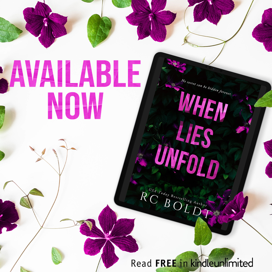 #NEW #KU “Everything about this book is phenomenal! The writing, the storyline, the twists, the spice, EVERYTHING!” When Lies Unfold by RC Boldt amzn.to/4c6JCHg @GiveMeBooksPR