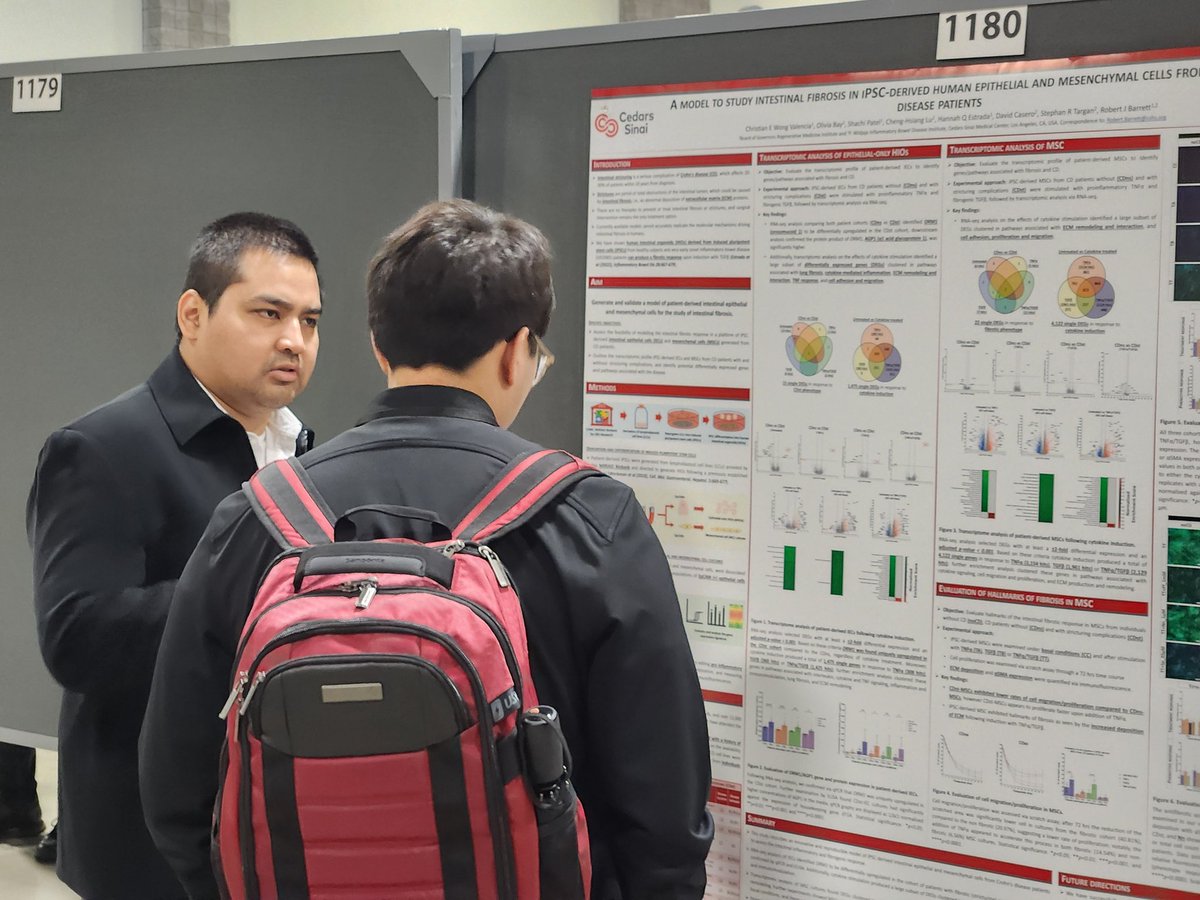 Last day of the #DDW2024. Lively discussions at the poster presentations. @IBDCedarsSinai @cewongvalencia Dalin Li, Shishir Dube. See you all at #DDW2025.