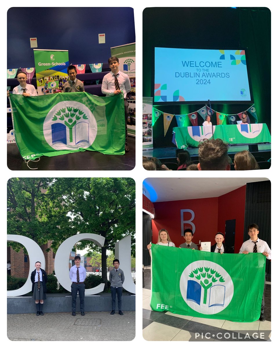 We are very proud to have been awarded our fourth Green Flag in DCU today 👏🏼 we now have our Travel Flag 🟩 Well done to all of our Green Schools Committee Members for your hard work and excellent leadership 👌🏼 #WeAreSalle #greenschool