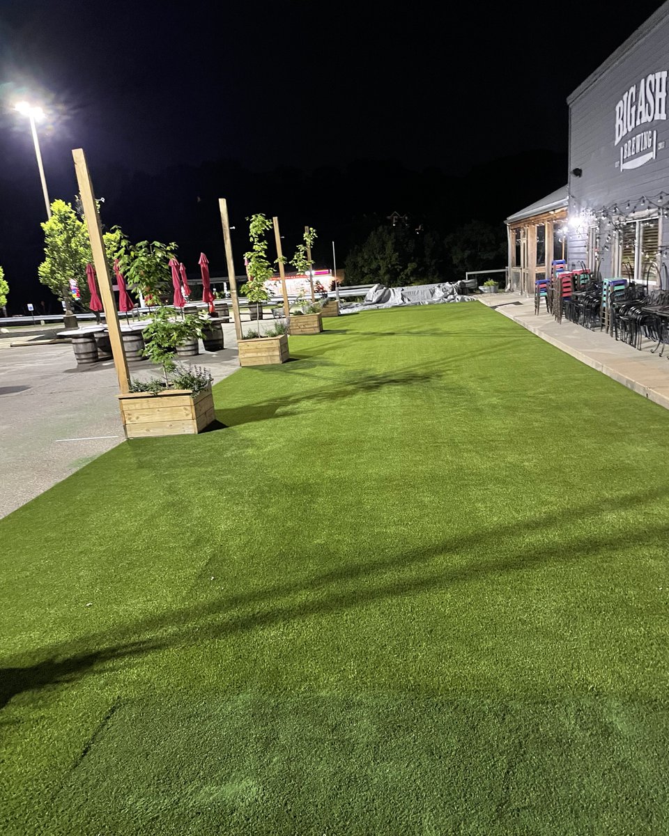 We're excited to be giving the beer garden a summer time facelift with new turf from our friend's over at The Motz Group! We're expecting to be done by the end of this week so stop by for an ice cold beer 🍻 Thank you so much Joe &amp; Dan Motz for making this happen! Stay tuned for