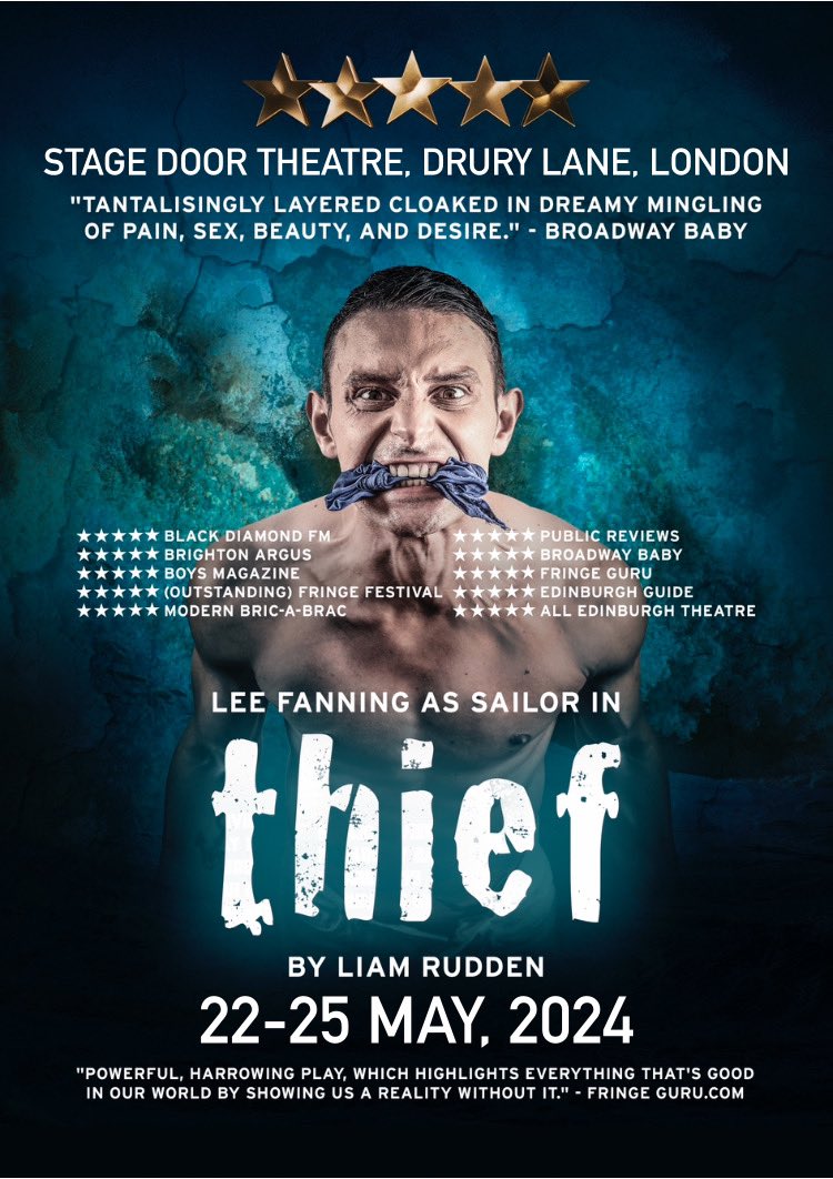 #London! Thief opens tomorrow at the Stage Door Theatre, Drury Lane. Book now: stagedoortheatre.co.uk