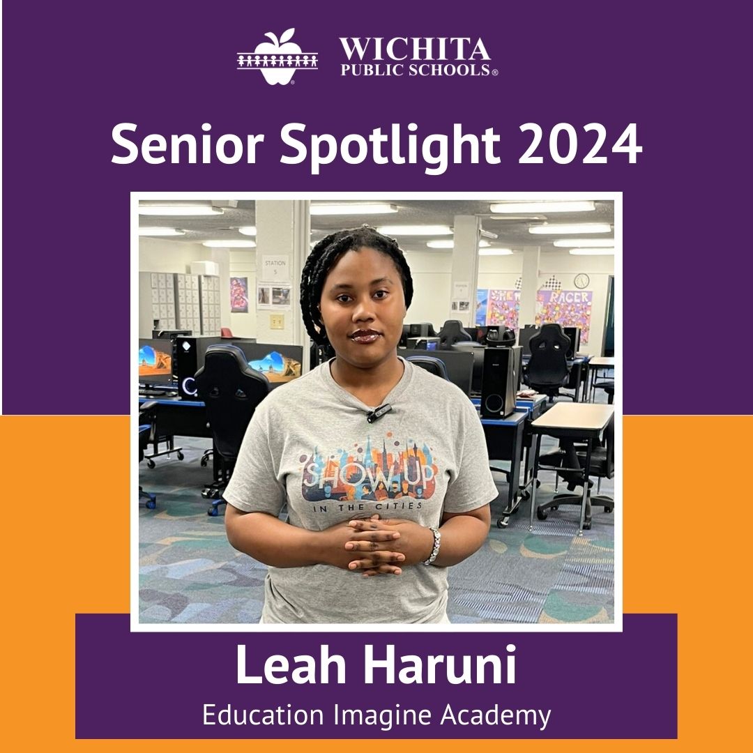WichitaUSD259's tweet image. Education Imagine Academy senior Leah Haruni, who moved to the US from Tanzania when she was 10, wants to go to college to become a nurse. Read her story at bit.ly/3K8bmPa.
@EIChargers
#WPSFutureReady