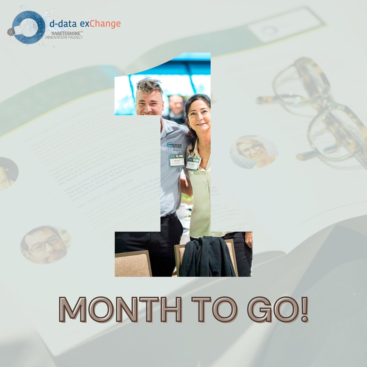 T-1 month until our June 2024 D-Data ExChange event commences in Orlando, Florida! Visit ddataexchange.com for more details…

#DData2024
#DData
#T1D
#T2D
#medtech
#diabetes
#innovation
#DOC
#gbDOC
#deDOC