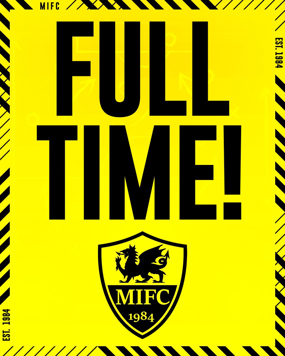 FIRST TEAM FULL TIME RESULT 

MIFC 5-4 CPD Corwen FC
<a href="/Georgedav00/">George Davies</a> ⚽
<a href="/samwainwright9/">Sam Wainwright</a> ⚽⚽⚽ (2x pen)
<a href="/Acko_88/">Mark Atkinson</a> ⚽

A chaotic way to end the season! Despite the game having nothing riding on it, the lads stepped up &amp; played superbly! All the best to Corwen in Tier 3. #uptheisa 🟡⚫