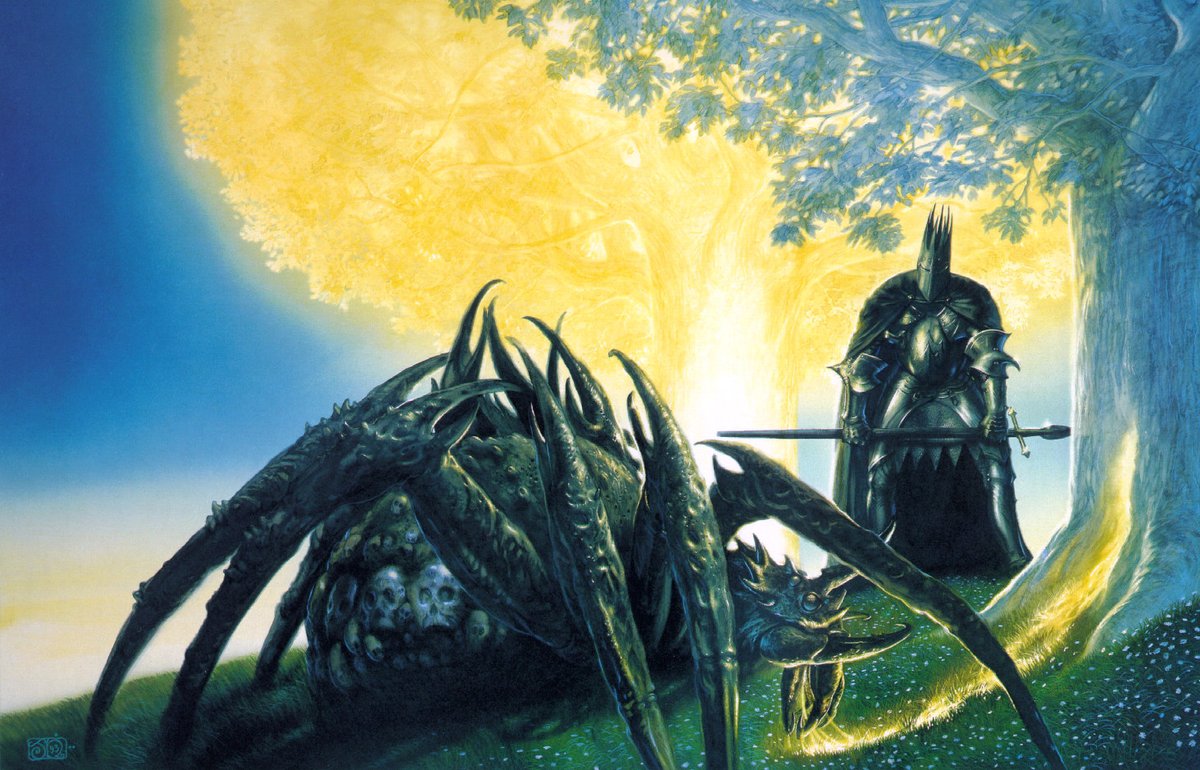 Melkor and Ungoliant Before the Two Trees - John Howe