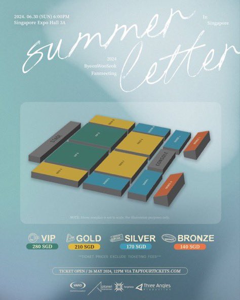 Ticketing service~ticketing assistance

Byeon woo seok Fanmeeting “Summer Letter” in Singapore
✅use your own data
✅selfpayment
✅pay fee after tickets secured
✅high experienced

#SUMMERLETTER
#변우석 #ByeonWooSeok
#Varoentertainment #APlanetent #Fangirlasia