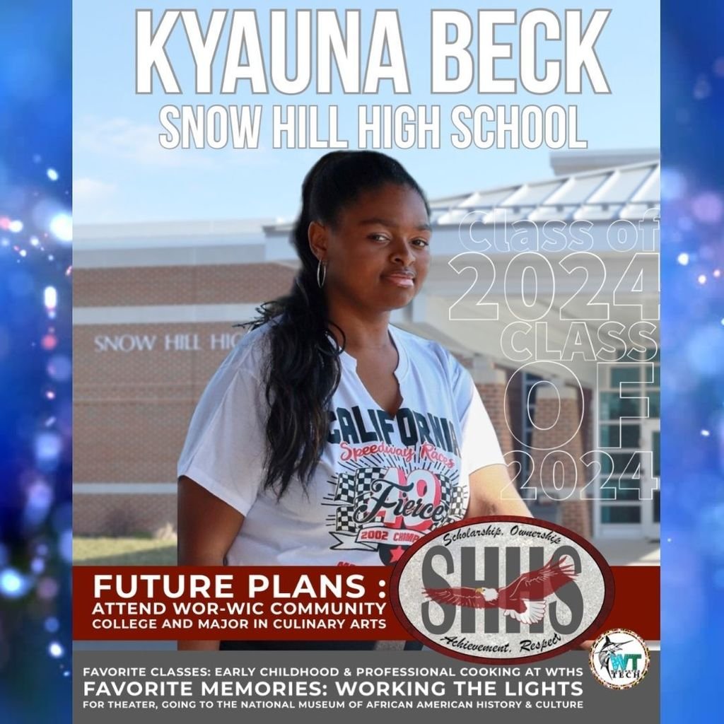 SHHSEagles's tweet photo. Congratulations, Kyauna! π¦
β€οΈ It's Day 2 of our annual #EaglesReachHigherWeek campaign. We are so proud to celebrate Snow Hill High School's Class of 2024! #WeSOARhigher #Classof2024π https://t.co/4UYsiUbhfT