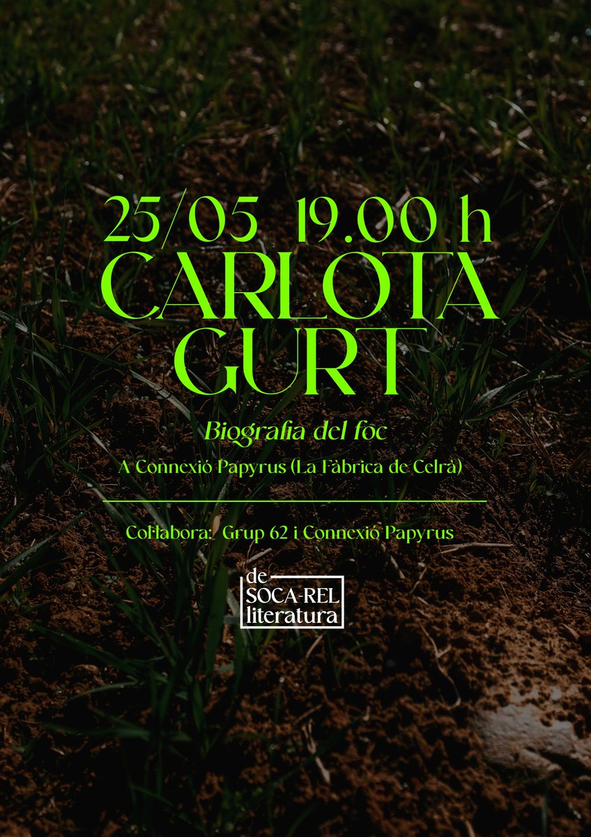 De soca-rel, literatura a la llera del Ter tweet media