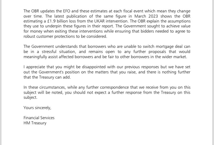 taffy_dai's tweet image. Yes please @MartinSLewis ask him to explain this response where they don’t want to respond to the subject of @mortgageprison as stated in another response from treasury 🤬