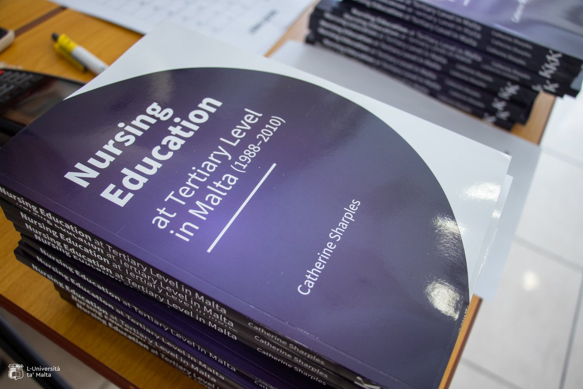 UMhealthscience's tweet photo. 📖BOOK LAUNCH:
Nursing Education at Tertiary Level in Malta (1988-2010) 
by
Dr Catherine Sharples, Senior Lecturer at our Department of Nursing. 

Congrats &amp; thank you, Catherine!

@UMmalta @UMmtnursing @slun1 @TrevorAbela https://t.co/Y5EBLwafWZ