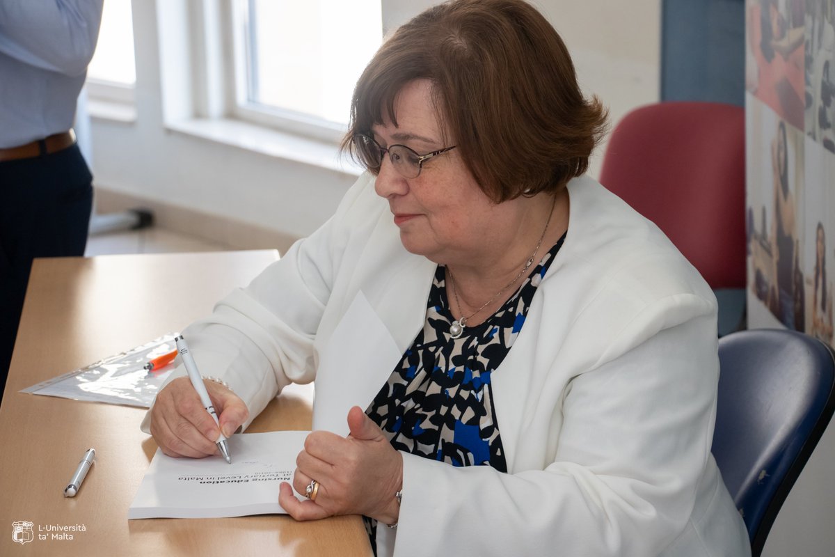 UMhealthscience's tweet photo. 📖BOOK LAUNCH:
Nursing Education at Tertiary Level in Malta (1988-2010) 
by
Dr Catherine Sharples, Senior Lecturer at our Department of Nursing. 

Congrats &amp; thank you, Catherine!

@UMmalta @UMmtnursing @slun1 @TrevorAbela https://t.co/Y5EBLwafWZ