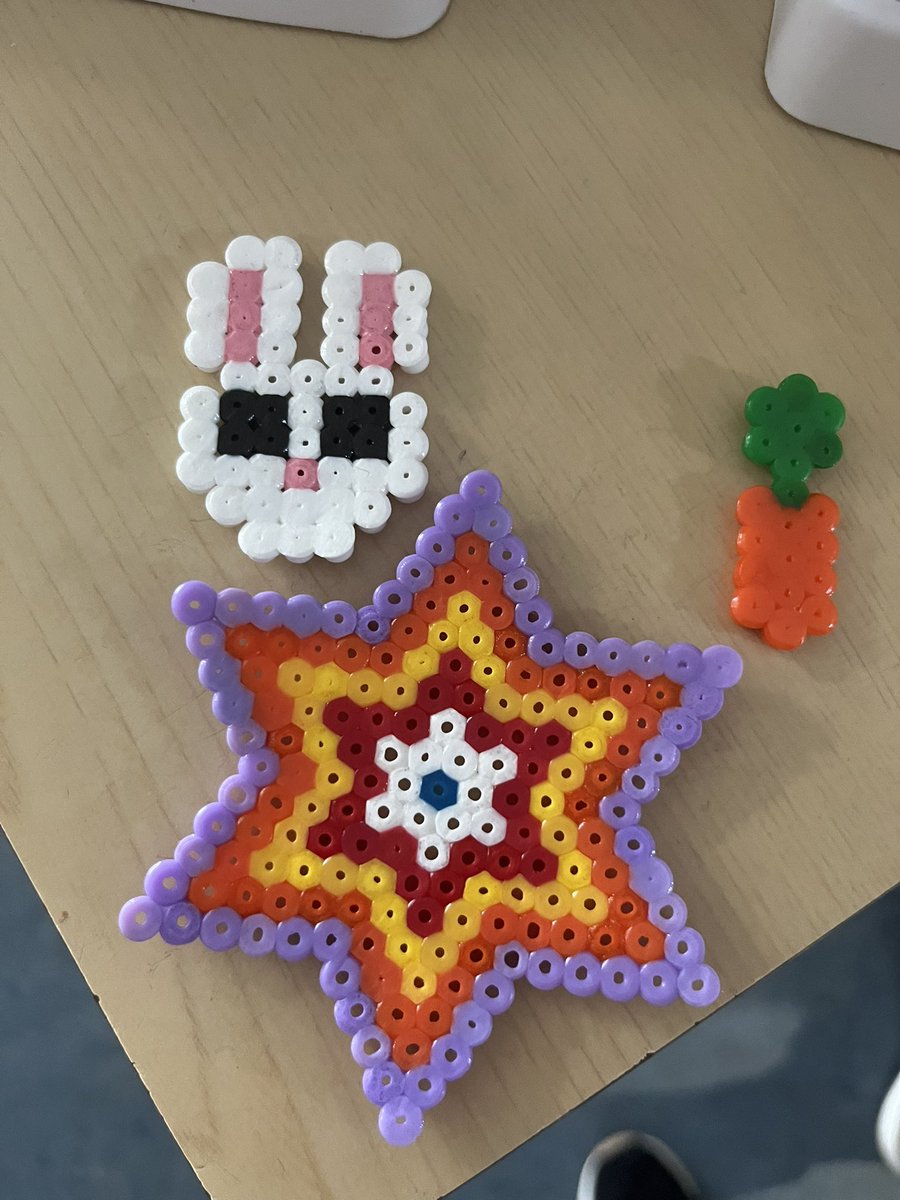Our hamma bead creations are brilliant. The children love this activity, not only working on fine motor skills but they all find it very relaxing 😌 <a href="/SimpsonPrimary/">Simpson Primary</a>