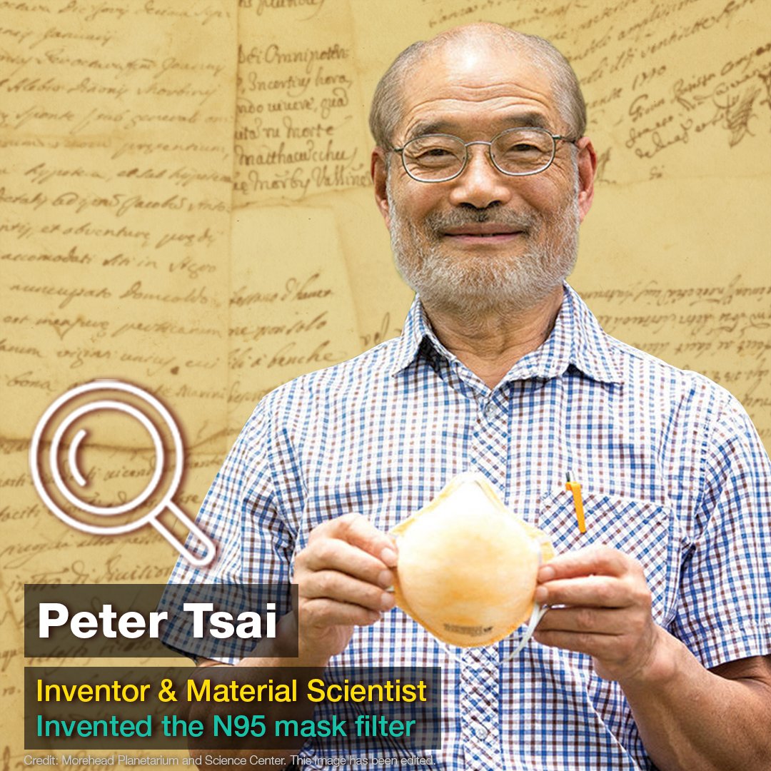 In the 1990s, Peter Tsai invented an electrocharged filtration material and patented the N95 mask. It filters out 95% of virus and bacteria particles, and it's now the leading mask for healthcare workers. Tsai's work played a vital part in countering the Covid-19 pandemic.