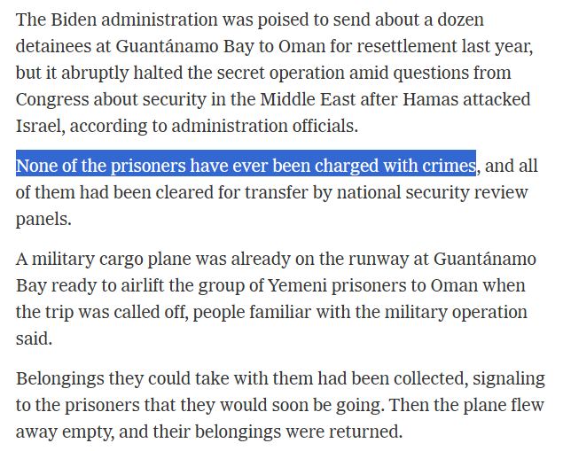 Ah, we really wanted to let innocent people out of Guantanamo, but Hamas!!!