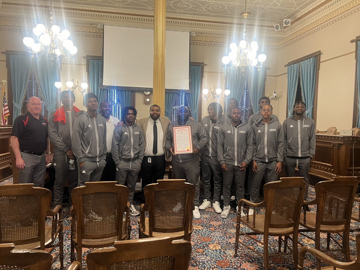 Today Our State Championship Winning Basketball Team Was Honored At The Michigan State Capitol In Lansing.

It Was A Huge Honor And Experience For Our Guys And We Appreciate All The Love That We Have Received Since Winning The Chip.

#GoLincoln