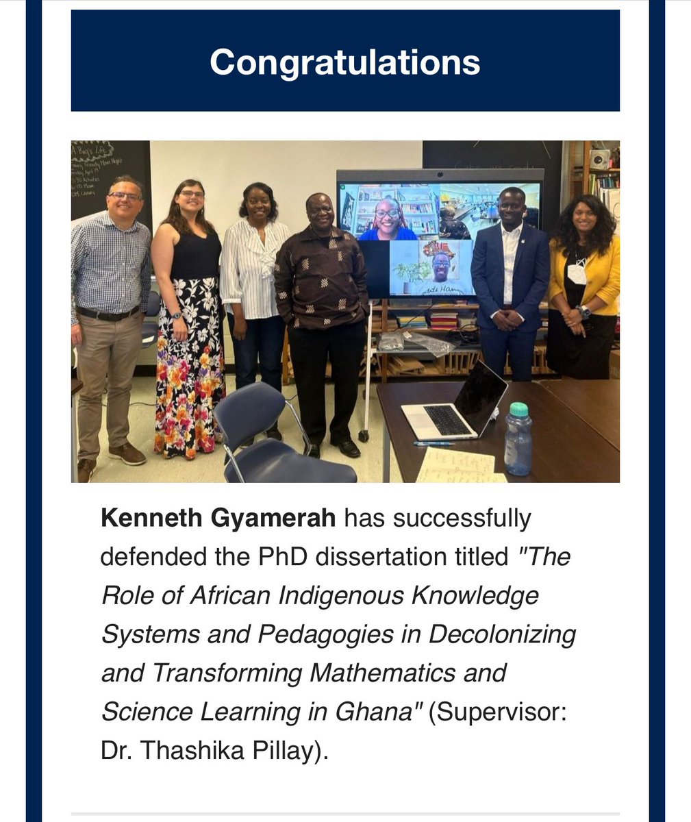 Kenneth Gyamerah, Ph.D tweet media