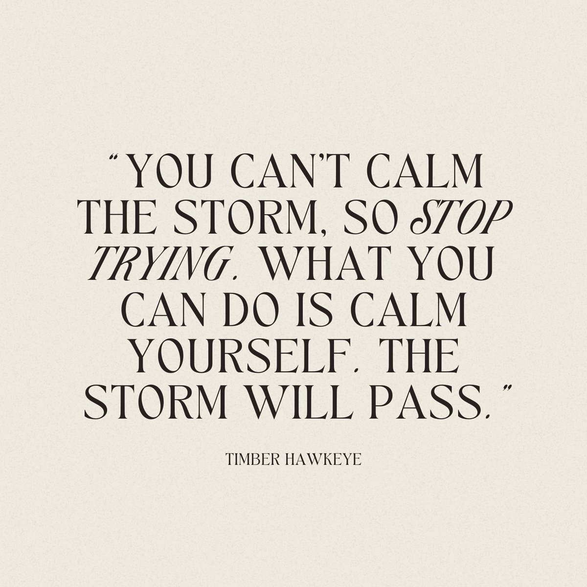 You can't control external events, but you can control your response to them. Find peace within, and you'll weather any storm that comes your way🤎

#quoteoftheday #quotestoliveby #inspiringquotes #peacefulquotes