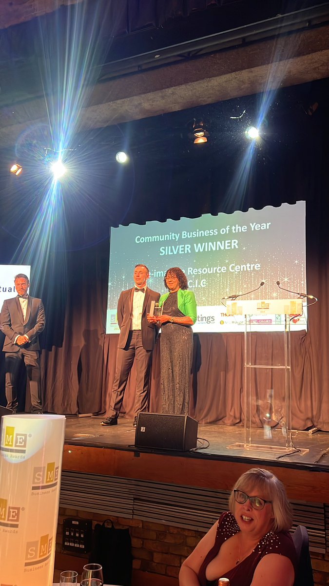 #Proud! Re-imagine Resource Centre C.I.C have just won Silver in the @NFUMutual_UK Community Business of the Year category! Well done! #SMEEly