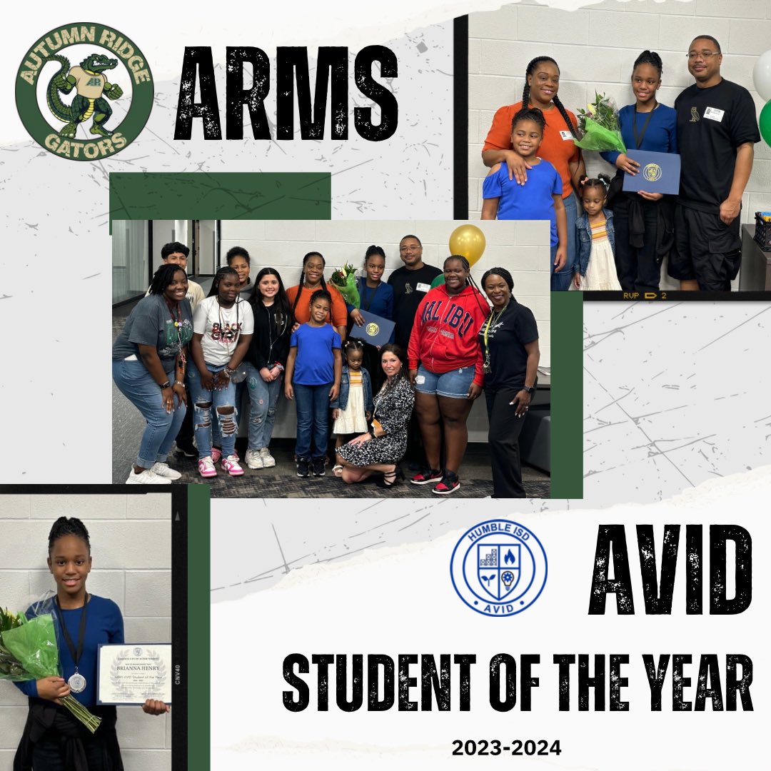 We had the privilege to celebrate Brianna as ARMS AVID Student of the Year! Over the last 2 years, she has excelled in academics & leadership, embodying AVID values. Her dedication, creativity & community involvement inspires her peers! 🎉#LeavingALagacy #ThisIsAVID