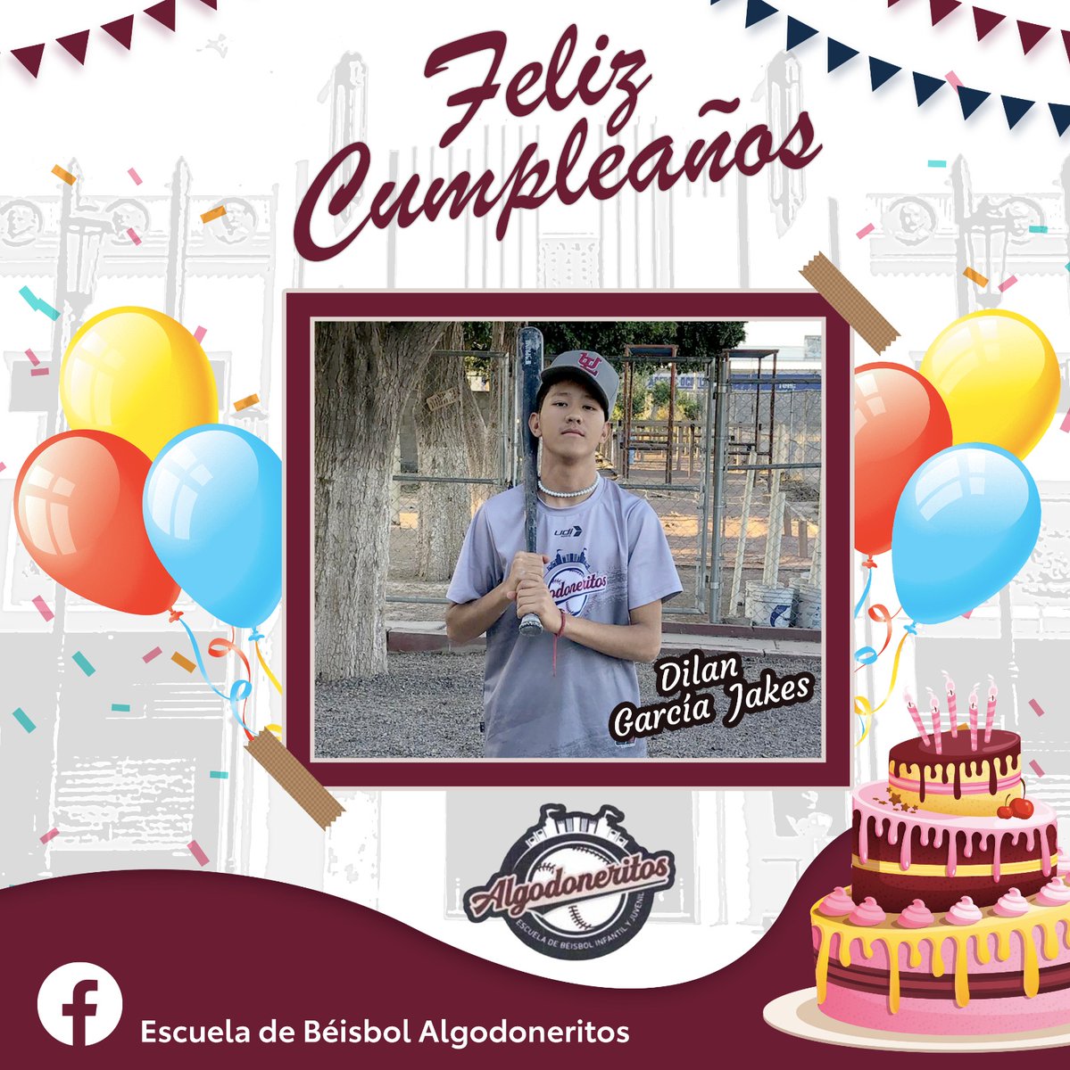 Algodoneritos_'s tweet photo. Enviamos una felicitación a nuestro querido #Algodonerito Dilan Garcia Jakes quien está cumpliendo 15 años de parte de Union Laguna esperamos que la estes pasando de lo mejor en tu día.📷
Feliz cumpleaños 📷 https://t.co/6YEjzkVWN1