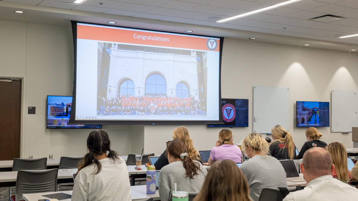 TTUVetMed's tweet photo. WooHoo! Let the fun begin!

Our RaiderVets have one last orientation before heading into their clinical year!

This is going to be an incredible journey!

Guns Up RaiderVet Nation!

#TTUVetMed https://t.co/xJloSmJCUr