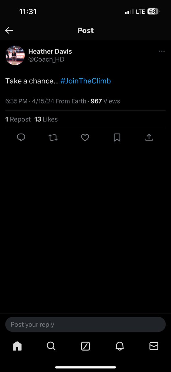 I took the chance and joined the climb!!!❤️💙