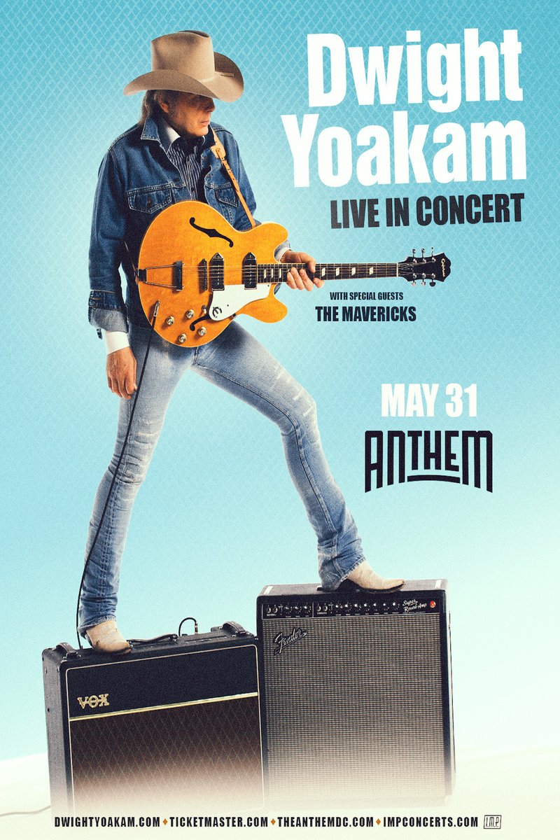 Catch @DwightYoakam live in concert later this month @TheAnthemDC🤠Enter now for your chance to WIN TWO TICKETS➡️ihe.art/FJ2BuPH