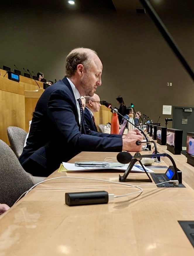 ianmkysel's tweet photo. Honored to deliver a consensus civil society statement @UNmigration at #IDMigration24 on behalf of 50+ organizations about the importance of rights-based approaches to pathways, safeguarding labor rights of migrants and migrant participation and leadership. @ICMC_news @cornellMRI https://t.co/L8joEBRXyE