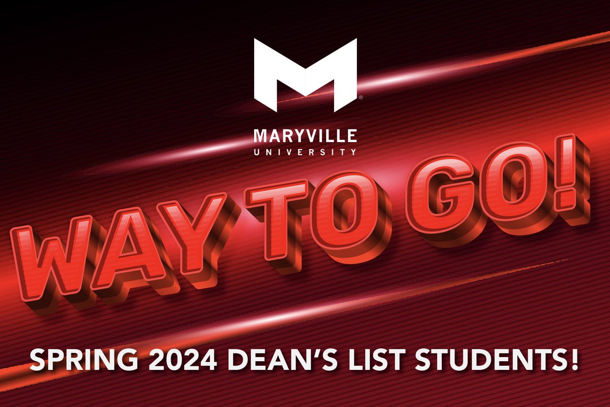 CONGRATS to our Spring 2024 Dean's List honorees! We are so proud of our Maryville Saints for big achievements during this past semester. If you see a loved one on the list, head down to the comments & tell them you are proud! #BigRedM #DeansList #GoSaints maryville.edu/wp-content/upl…