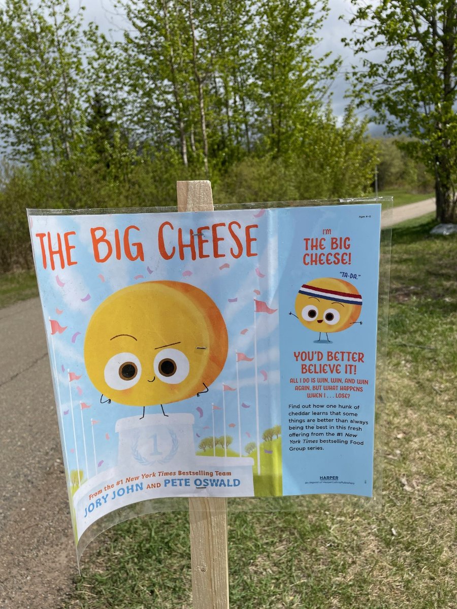 The May StoryWalk is ready at Toboggan Hill Park! Take your family outside and enjoy 'The Big Cheese' by Jory John. This StoryWalk will be available until Monday May 27.