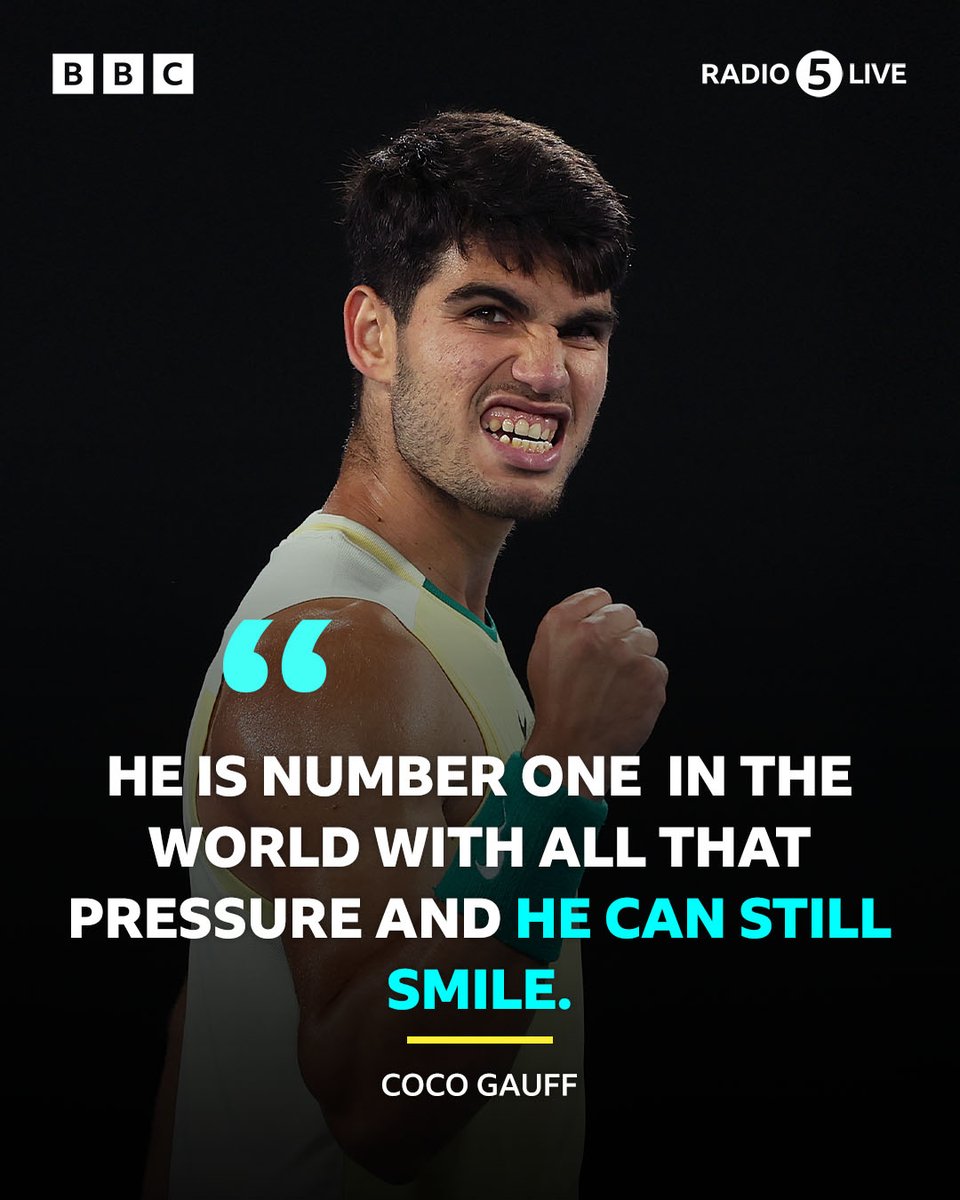 Respect from his peers! 🤝 Listen to The Real Carlos Alcaraz: bbc.co.uk/5live 🎾