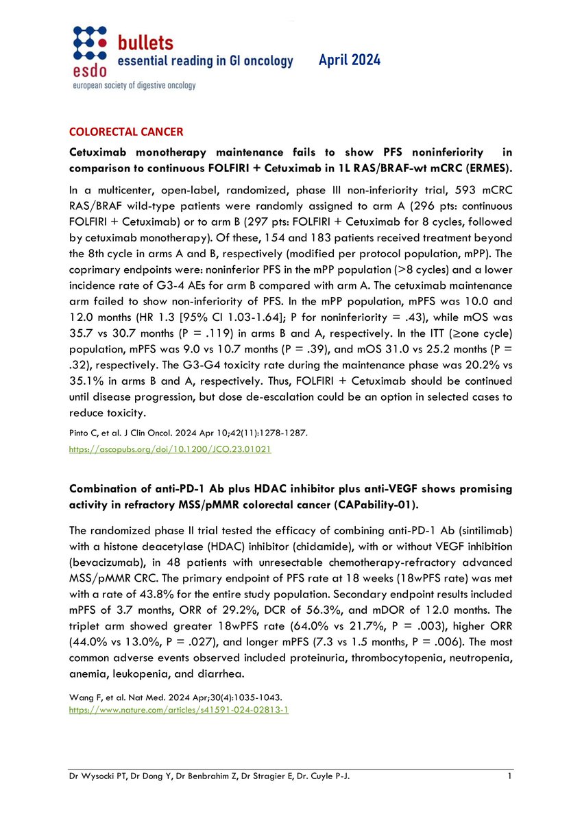 ESDO_tweets's tweet photo. Don't miss our Bulletin spotlighting GI Oncology papers from April 2024! 🚨
@my_ueg
https://t.co/1gA0MixFwB https://t.co/viWLNxVLq6