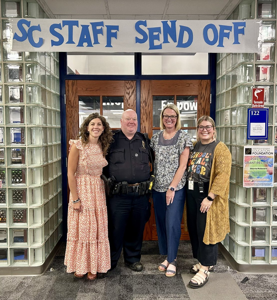 Celebrating #SCmustangs moving onto more great things! Thank you for your service to us all💙 <a href="/NobSchools/">Noblesville Schools</a> @NoblesvillePD