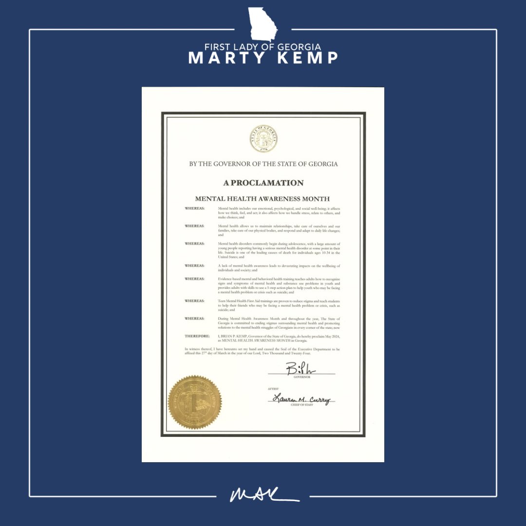 May is #MentalHealthAwarenessMonth, and we’re working hard to reduce the stigma surrounding mental health issues by making sure Georgians know they can call 988, whether experiencing an emergency or just in need of a listening ear.