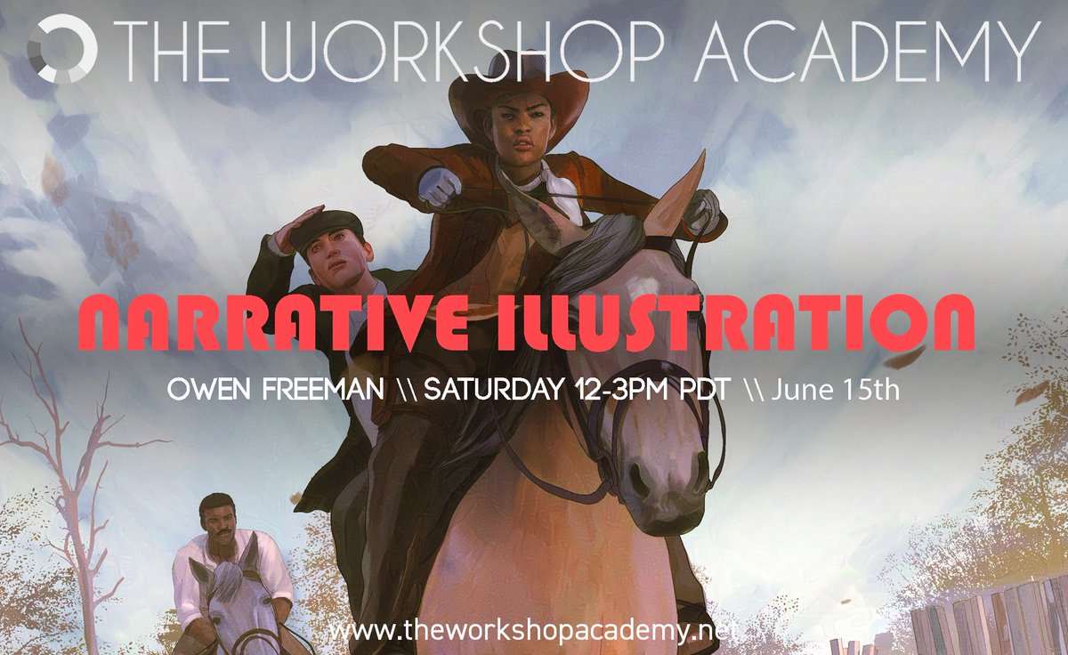 Only 3 weeks left before the start of the Narrative Illustration class with Owen Freeman! Learn the basics of storytelling through images!! theworkshopacademy.net