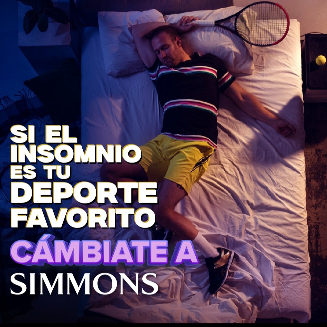 Después de descansar en Simmons, nadie te gana ningún partido. ¿El insomnio te está ganando el partido? Cámbiate a Simmons y disfruta de noches de sueño profundo. ¡El descanso que necesitas está esperándote. simmons.com.ec