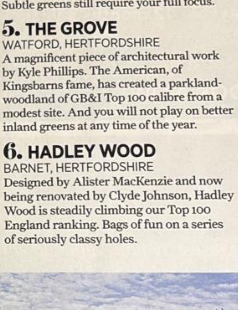 HadleyWoodGC's tweet photo. Great to feature in @TheTodaysGolfer London courses inside the M25 - just wait for phase 2 in August with @CunninGolf &amp; @HochsteinDesign …I think we can officially slay the “Hidden Gem” term! #Top100 #London #Herts #Golf #AlisterMacKenzie#HadleyWood https://t.co/OHkq0tNcPD
