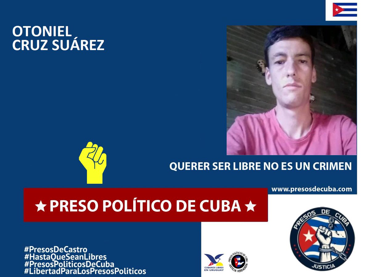 Nuestra misión es visibilizar a los #PresosDeCastro, y luchar con compromiso por cada uno de ellos #HastaQueSeanLibres 🇨🇺⛓️🙏 #BastaYA #Cuba #PresosPoliticosDeCuba @cubanoslibresuy